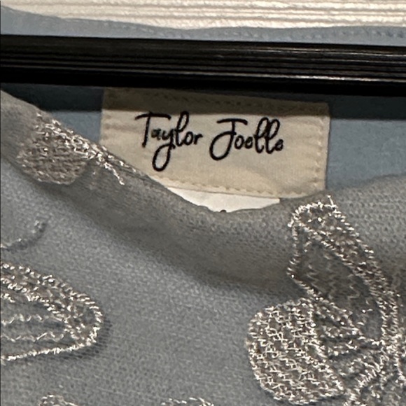 Charming Butterfly Kids Dress in Blue and White enchanted ball - Picture 3 of 5